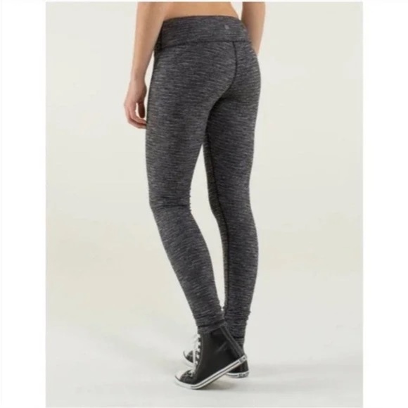 Lululemon Wunder Under Smooth Cover High Rise Legging Black/White 45695 - Picture 3 of 11